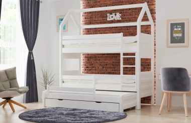 Hausbett, Kinderbett, Etagenbett Pietrus Maxi Plus Hause