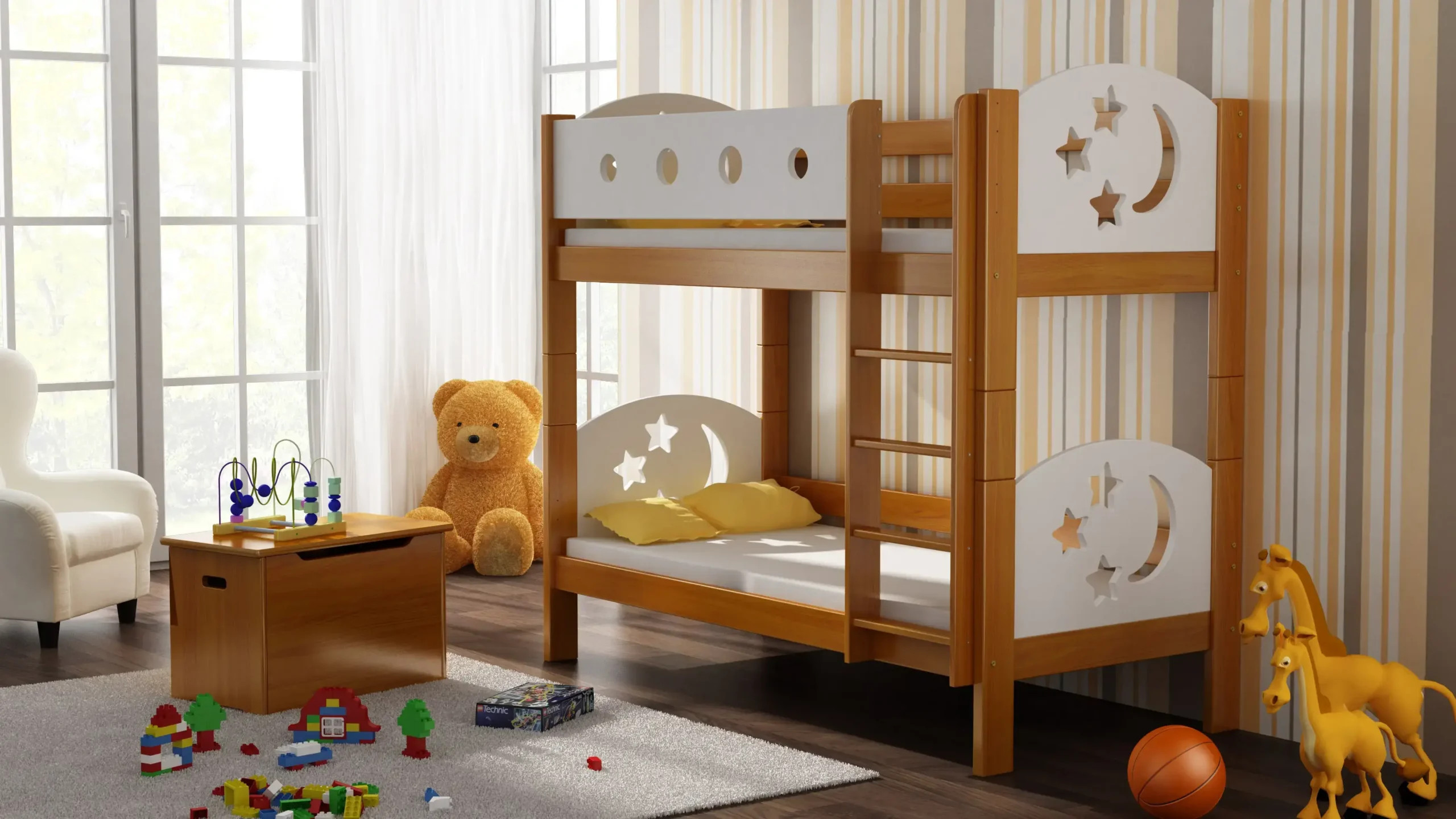 Etagenbett, Kinderbett FINEZJA - Kubuk Moebel