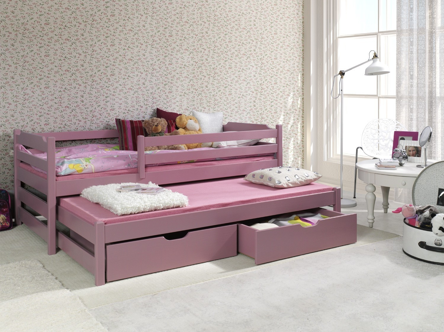 Ausziehbett, Kinderbett, Doppelbett MARTIN II - Kubuk Moebel