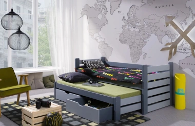 Ausziehbett, Kinderbett, Doppelbett MATI